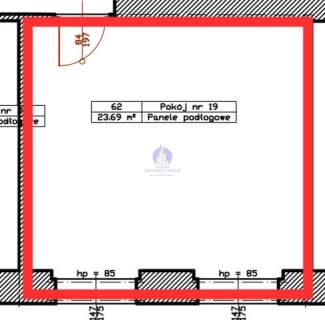 Mokotów lokal biurowy 23,69m2 do wynajęcia
