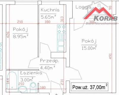 2-pokojowe 37 m po generalnym remoncie