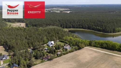 Dom działka z linią brzegową
