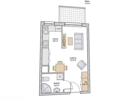 Kawalerka Jasień Balkon Komórka Miejsce Postojowe