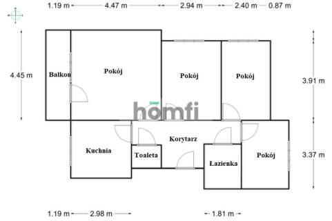 4 pok, 90m M, balkon ul. Legnicka/ Opolska