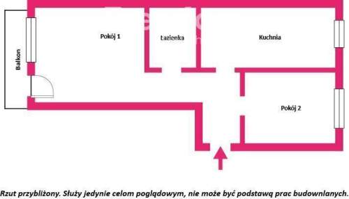 Na sprzedaż mieszkanie 2-pokojowe z balkonem