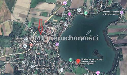 Dzialka w Kunicach, kilka minut od jeziora