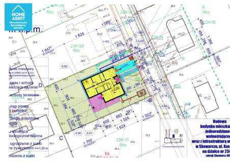 Działka 1001 m z rozpoczętą budową domu 155 m2