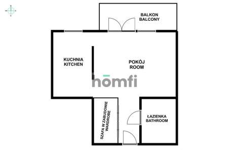 WYGODNA KAWALERKA BALKON, PARKING