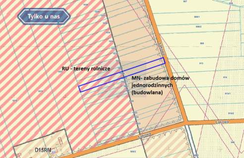 Działka podzabudowe Przybynów gm. Żarki