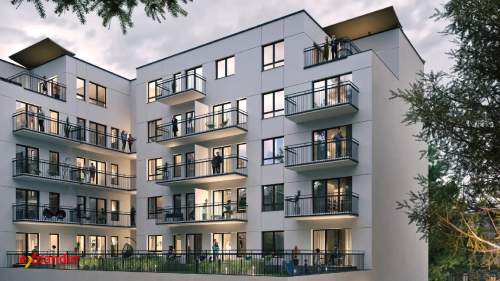 Gotowe 2 pokojowe mieszkanie 37,51 m z dużym balkonem