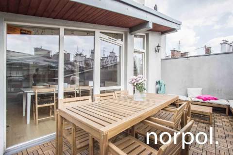 Stylowy apartament z jedną sypialnią i tarasem w centrum Kazimierza