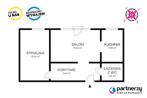 2 umeblowane i wyposażone pokoje z piwnicą