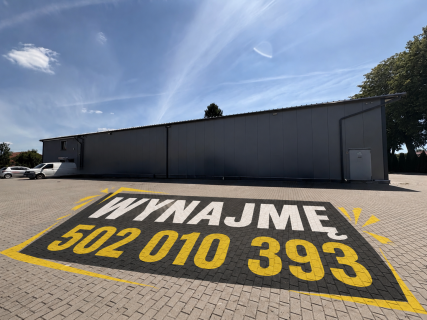 Hala magazynowa na wynajmem, blisko lotniska Lublin.