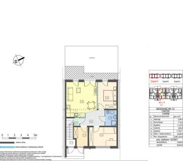 Apartament z ogródkiem 62,66 m2 ul. Sandomierska