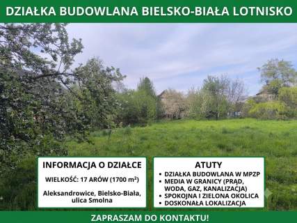 Działka budowlana Bielsko-Biała, Aleksandrowice