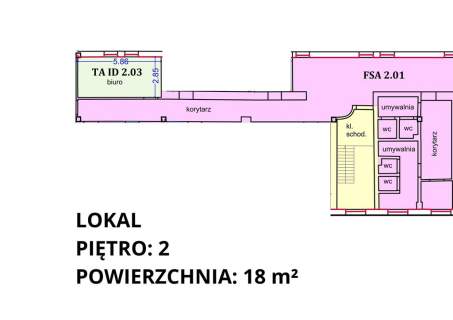 Biuro 18 m do wynajęcia