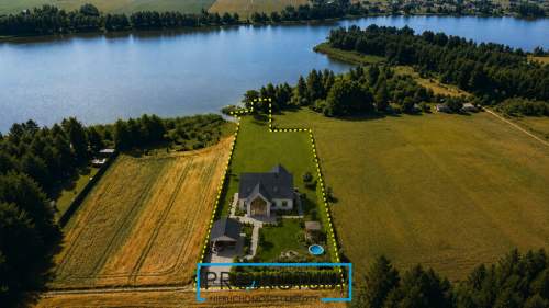Duża działka z linią brzegową jeziora,Skarlin