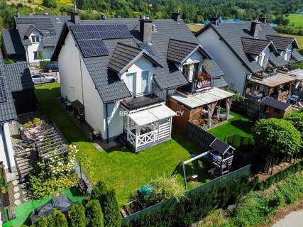 Bliźniak 100 m ogród blisko Krakowa i Myślenic