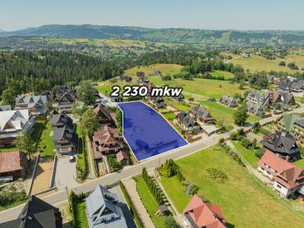 Działka z pozwoleniem na 4 domy Zakopane 2230 m