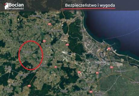 Kompleks uzbrojonych działek na granicy Przodkowa 