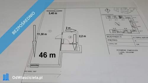 46m wykończony salon na parterze z witrynami od ul. Powązkowskiej