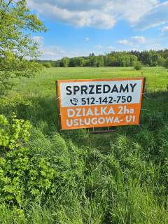 Działka usługowa przy głównej drodze 780