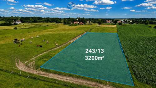 Działka 3200 m w Jurkach 5 min. od Morąga