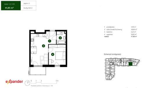 2 pokoje Kraków Rabat 155 000 zł 