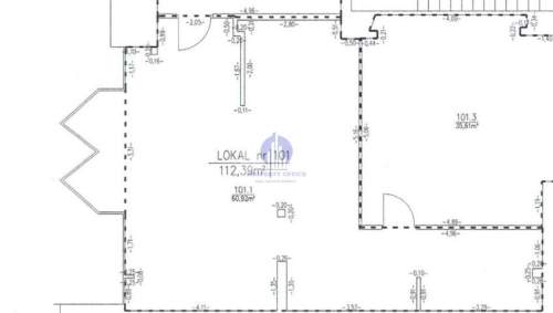 Mokotów lokal handlowo-usługowy o pow. 112,39m2 do wynajęcia