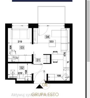 Chełmońskiego 2 pokoje balkon blok 2024r.
