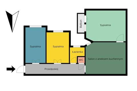 90 m , 4 pokoje, Piotrkowska parking