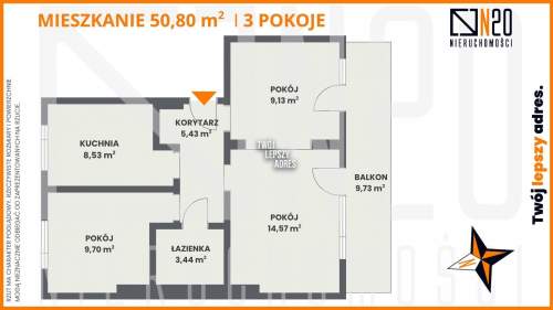 Lea - duży balkon - zieleń - piwnica