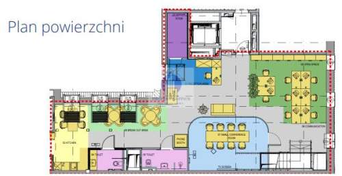 Śródmieście lokal biurowy 286,30m2 do podnajmu