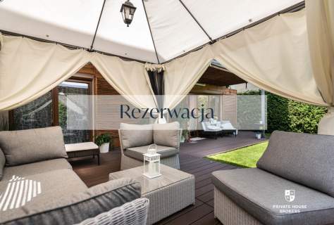 Apartament z pięknym ogrodem i kinem letnim