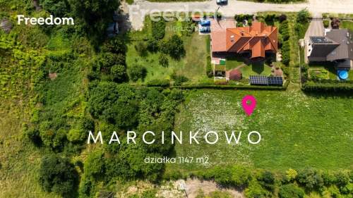 Działka 1147 m wniosek WZ, Marcinkowo, Mrągowo