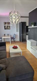 Słoneczny apartament Gdańsk klima deski dębowe