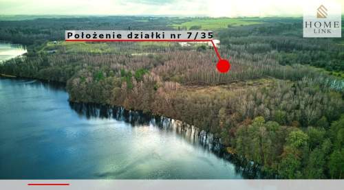 Działka w brzozach z dostępem do jeziora