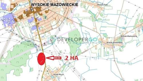 Działka inwestycyjna 2 ha przy DK66