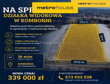 Działka budowlana z widokami na pasma górskie