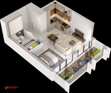 Apartament Gotowy /Stare Miasto/ Balkon