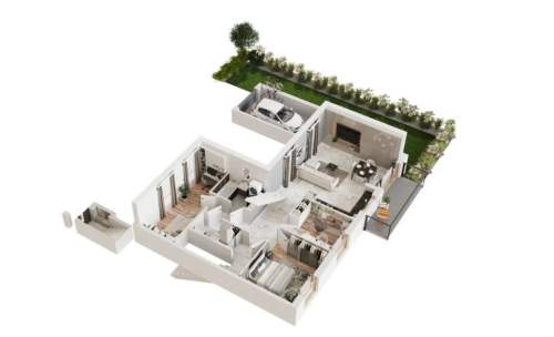 100m apartament z ogrodem i garażem, Siechnice