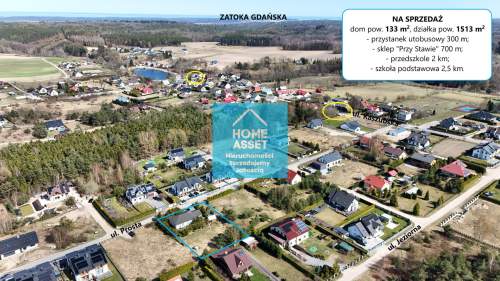 Dom 133m2 BOHO-Azyl w Zbychowie 1513m2 działka