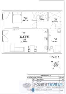 Duży metraż 63,88 m 2 pokoje odbiór od zaraz