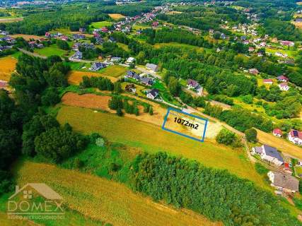 Działka budowlana 1072 m Mszana 5 minut A1