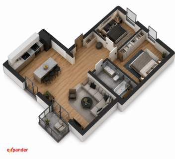600m od Bałtyku 3pokoje balkon