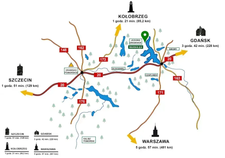 Działka z własnym zejściem do jeziora