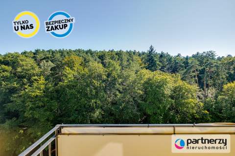 Balkon od południa Widok na las Dwustronne
