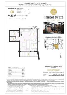 Sosnowe Zacisze - stan deweloperski - 44,80 m