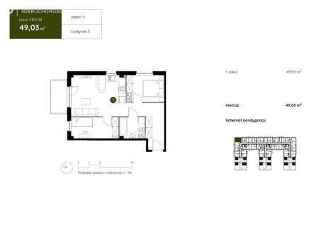 Apartament Inwestycyjny, 3 Pokoje z Balkonem