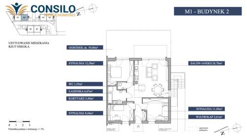 4 pokojowy apartament z ogrodem w zielonej okolicy