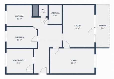 Mokotów / 64m do remontu loggia 5m piwnica 8m