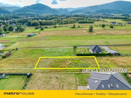Piękna, widokowa, budowlana 900 m2 w Lipowej