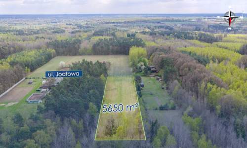 Działka budowlana 5650 m z gotowym projektem domu
